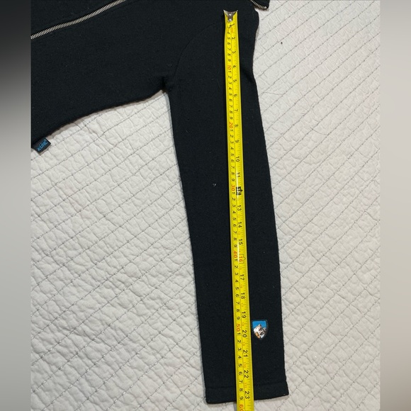 Black Kuhl Wool Zip Up Prague Sweater Size S - Picture 9 of 10
